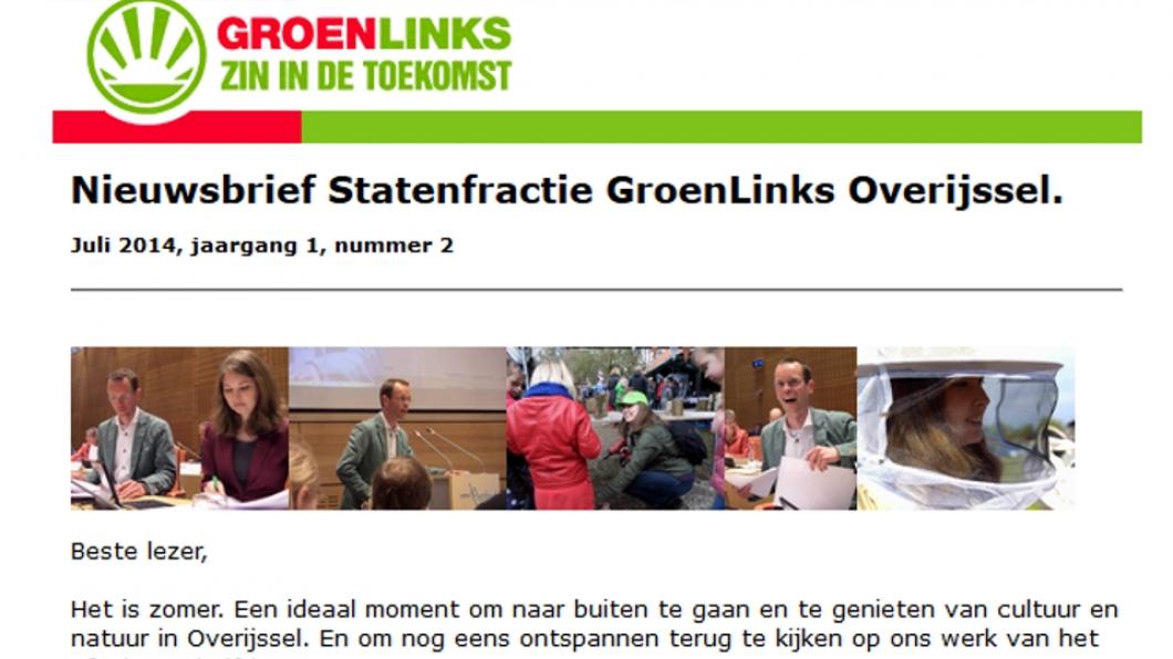 nieuwsbrief GroenLinks Overijssel